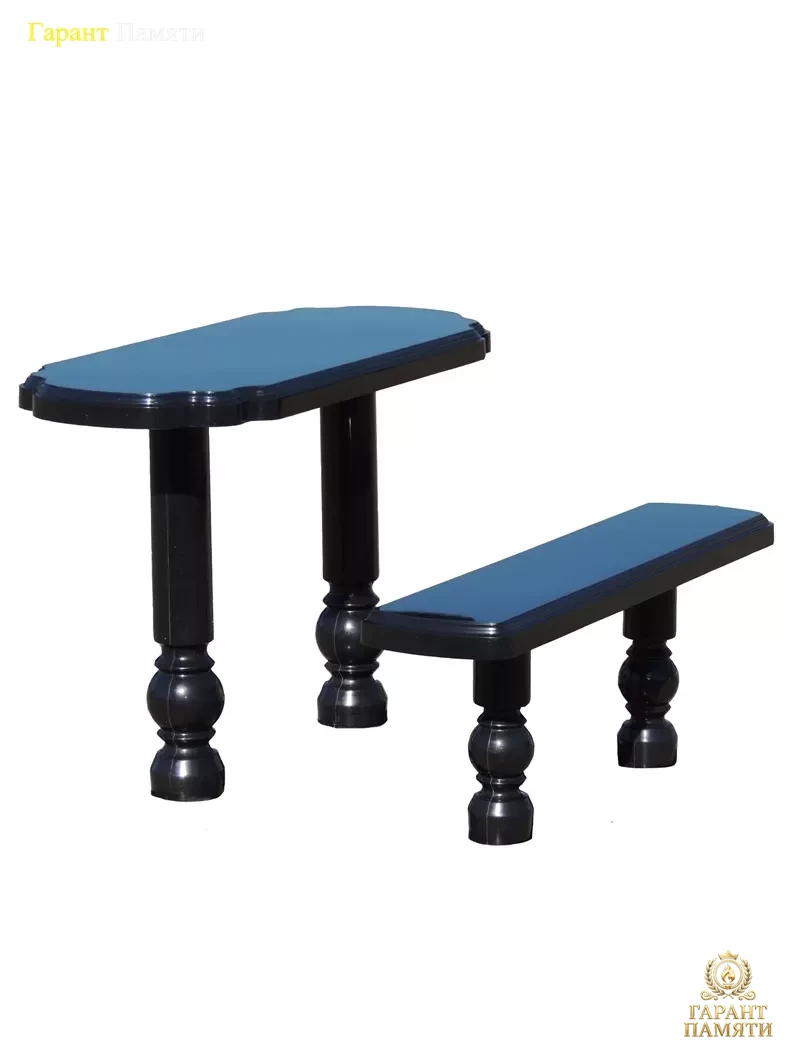 Стол и лавка №7 (гранитополимер)